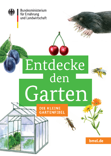 Cover der Broschüre Entdecke den Garten – Die kleine Gartenfibel
